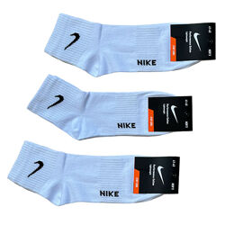 Набор 12 шт. Спортивные мужские носки средние с резинкой Nike Турция. Цвета