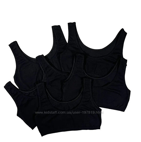 Набор 5 шт. Подростковый топик топ бюстгальтер девочке 8-15 лет Nicoletta.