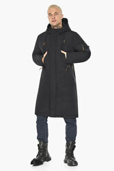 Зимняя мужская длинная куртка пальто парка с капюшоном ТМ Braggart Arctic