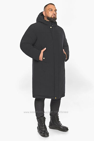 Мужская длинная зимняя куртка парка пальто с капюшоном ТМ Braggart Германия