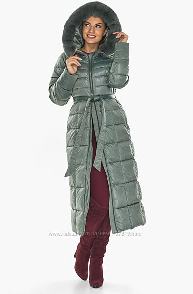 Зимняя длинная куртка, зимнее длинное пальто, воздуховик женский Braggart.