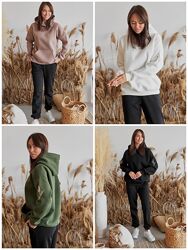 Женское худи с вышивкой Пшеница, худи толстовка на флисе осень-зима. NEW