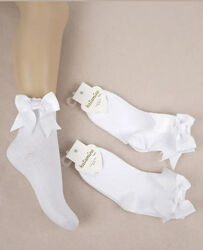 Набор 6 шт. Нарядные белые носки бантик девочке 3-12 лет ТМ Katamino Турция