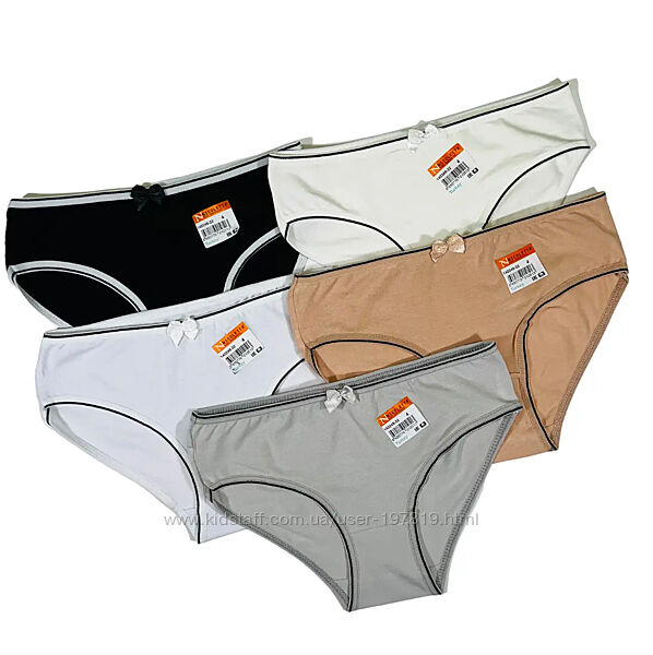 Набор 5 шт. Детские трусики хлопок для девочки 2-7 лет ТМ Nicoletta. Турция