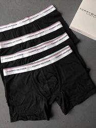  Набор 4 шт. Мужские трусы боксеры Tommy Hilfiger LUX в коробке. Трусы Люкс