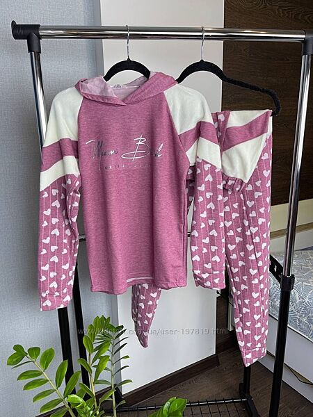 Бавовняна піжама, домашній костюм, кофта штани ТМ Pijamoni. Пижама хлопок.