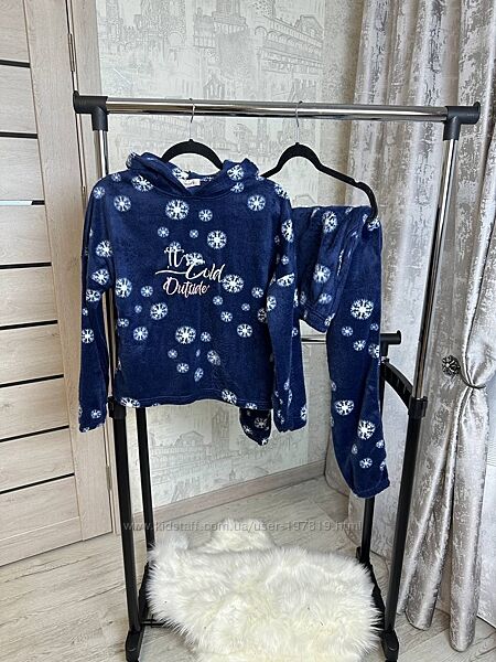 Флісовий домашній костюм, піжама кофта штани Mirano. Флисовая пижама костюм