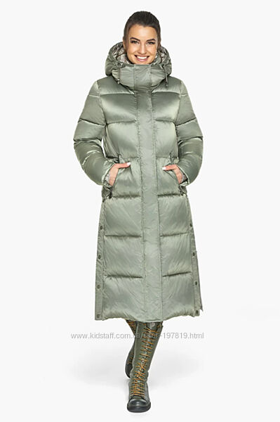 Зимняя куртка, длинно пальто с капюшоном, воздуховик женский ТМ Braggart.