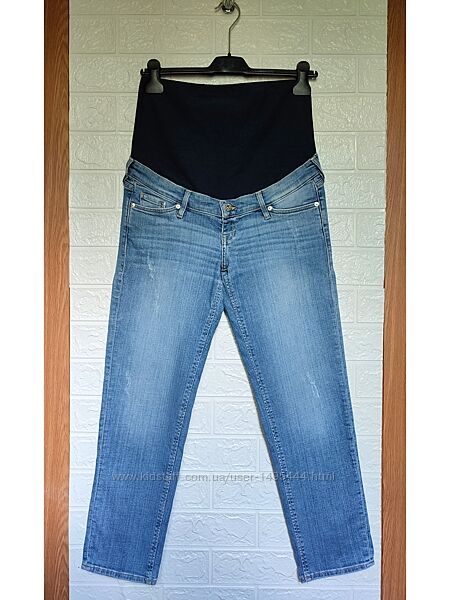 джинсы для беременных h&m mama girlfriend fit ankle / 36eur - наш 40р