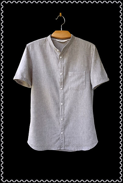 Рубашка из льна и хлопка - H&M Bangladesh 