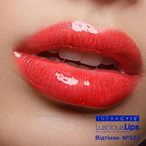 Блиск-плампер блеск Luscious Lips з антивіковим ефектом 9 кольорів 