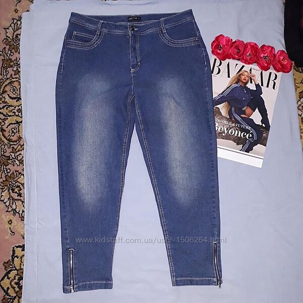 джинсы женские размер 50 / 16 стрейчевые слим Laura Torelli