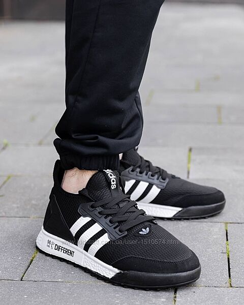 р.41 Кроссовки   Adidas Different Black White AD004