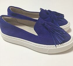 р.35.5 Clarks женские замшевые слипоны  оригинал