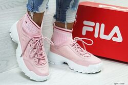 р.36-41  Кроссовки Fila розовые  KS 11160
