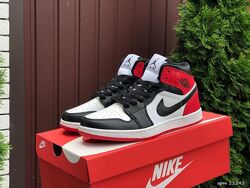 р.  41 Nike Air Jordan черно/бело/красные кроссовки KS 11242