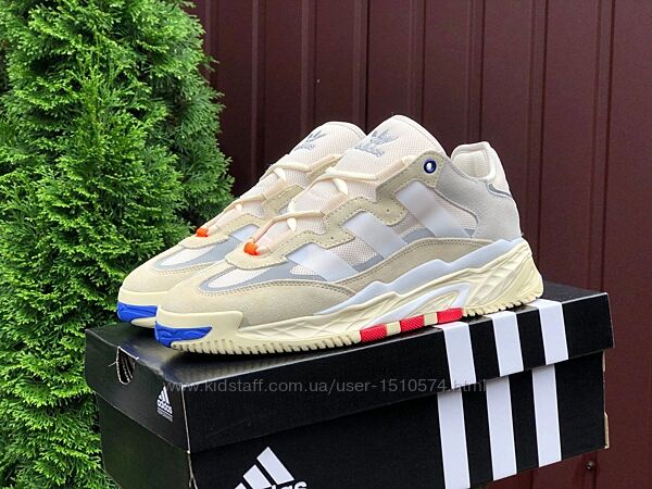 р. 44  Мужские кроссовки Adidas Niteball бежево/бело/синие  KS 11254