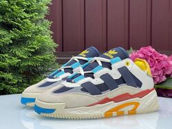р.36 Женские кроссовки Adidas Niteball бежево/сине/желтые KS 11266