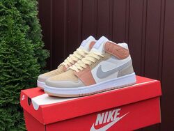 р.36-41  Кроссовки Nike Air Jordan бежевые  KS 11284