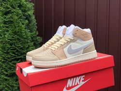 р.36-39  Кроссовки Nike Air Jordan бежевые  KS 11288