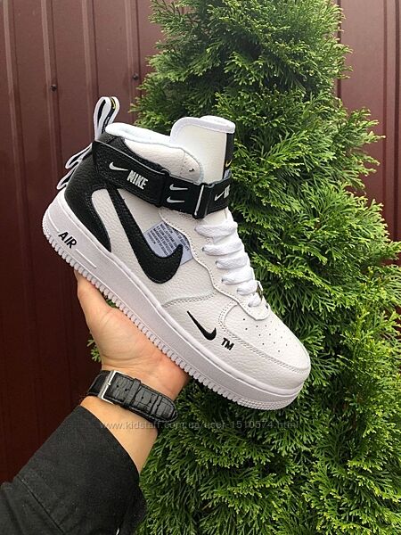 р.36-39  Кроссовки Nike Air Force бело/черные  KS 11370