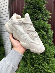 р.36, 39 Зимние кроссовки Adidas Yeezy Boost 500 бежевые KS 11389