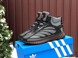р.42, 44,45  Кроссовки Adidas Yeezy Boost серые зима KS 11403