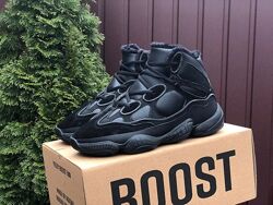 р. 42,43 Кроссовки Adidas Yeezy Boost 500 черные зима KS 11418