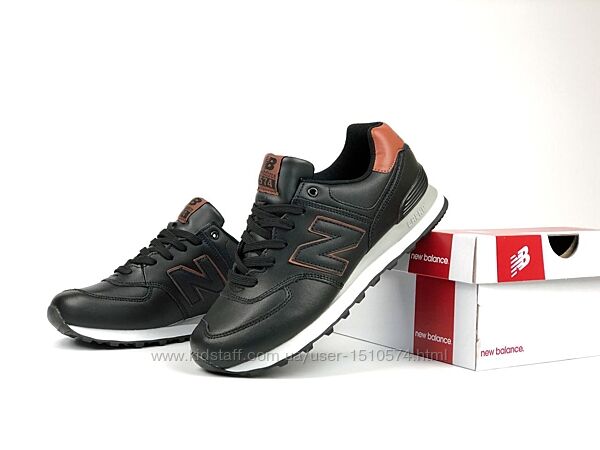 р.41 Кроссовки New Balance 574 черно/коричневый  KS 11555