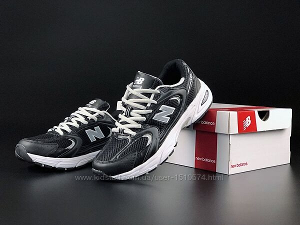 р.41-44 Кроссовки New Balance 530 черно/белые  KS 11591