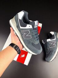 р.36, 38 Кроссовки New Balance 574 серо/белые  KS 11601