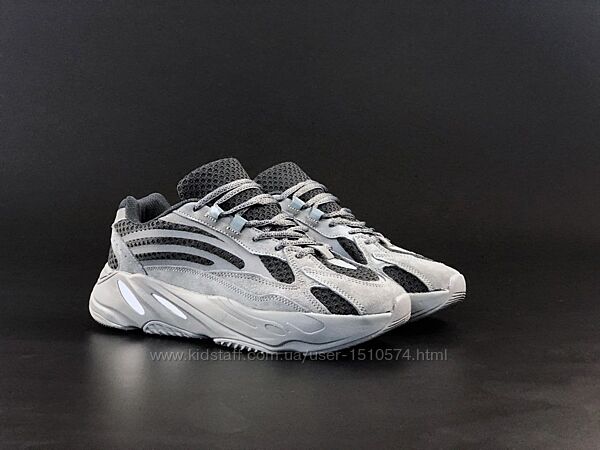 р.43 Кроссовки Adidas Yeezy 700 серо/черные  KS 11639
