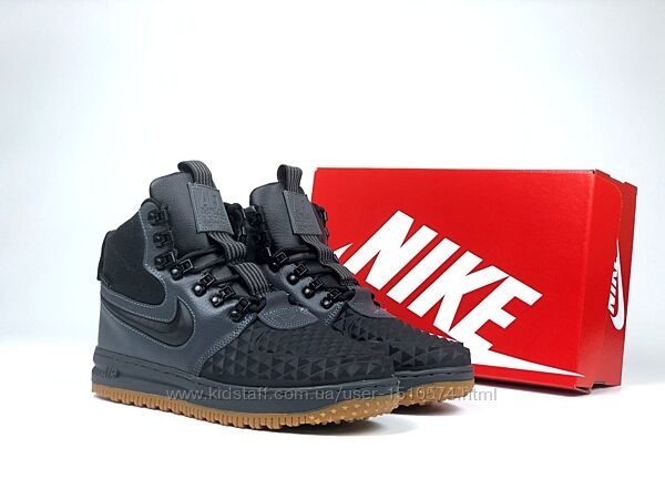р. 44 Кроссовки Nike Lunar Force 1 Duckboot серо/черные зима  KS 11866