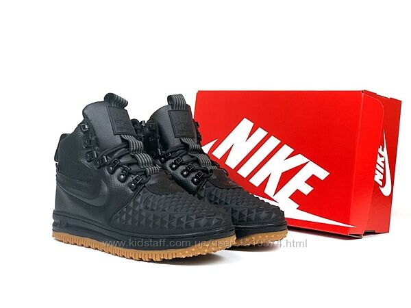 р.41-44 Nike Lunar Force 1 Duckboot черно/коричневые зима KS 11869