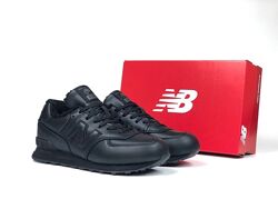р.45,46 Кроссовки New Balance 574 черно зима KS 11880