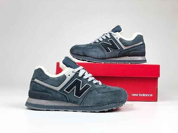 р.38 Кроссовки New Balance 574 серые зима KS 11883