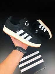 р.41-45 Кроссовки Adidas Campus черно/бело/бежевые зима  KS 11895
