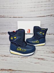 р. 24 Зимние ботинки дутики фирмы Apawwa KD2012 Navy