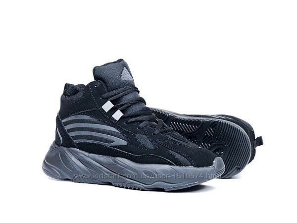 р. 43,44  Кроссовки Adidas Yeezy Boost 700 черные зима KS 11944