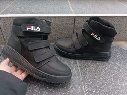 р.36,37,38  Ботинки зима кожа Fila 