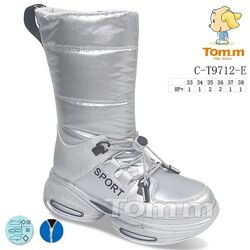 р.34,35,36 Дутики девичьи зима Tom. m 9712E Silver