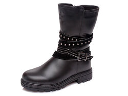 р.35 Ботинки девичьи зима  Weestep R560558025 Black
