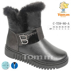 р.33 Ботинки девичьи зима ТОМ. М 5980A Black