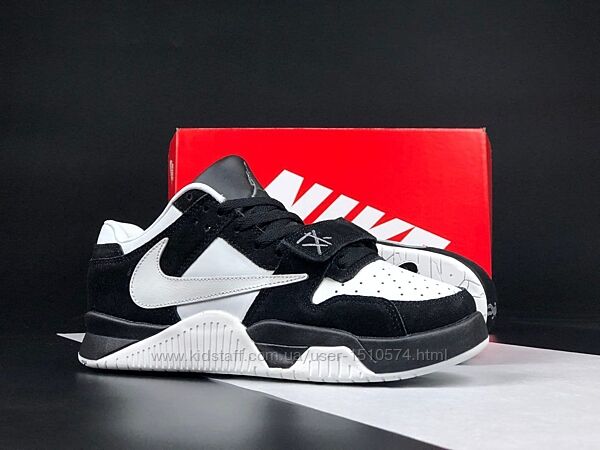 р.41-45 Кроссовки Nike Travis Scott x Jordan Jumpman черно/белые KS 12098