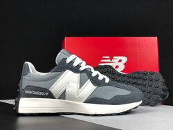 р.38, 40 Кроссовки New Balance 327 серо/белые  KS 12215
