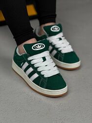 р.40 Кроссовки Adidas Campus Dark Green White AD039