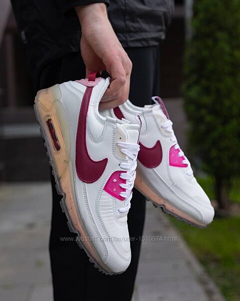 р.41-45 Кроссовки Nike Air Max 90 Terrascape White Red NK149