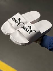 р.40,42,45 Мужские шлепки Puma White FF007