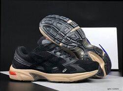 р.41-45 Кроссовки Asics Gel-1130 черно/бежево/оранжевые KS 12301