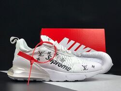 р.42-45 Кроссовки Nike Air Max 270 Supreme x LV белые KS 12315
